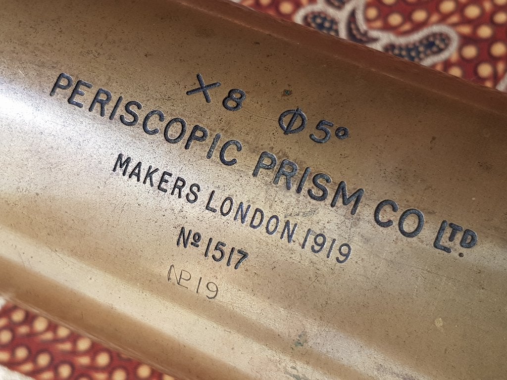 Antieke militaria tank periscoop uit Engeland in een kist., Ophalen of Verzenden