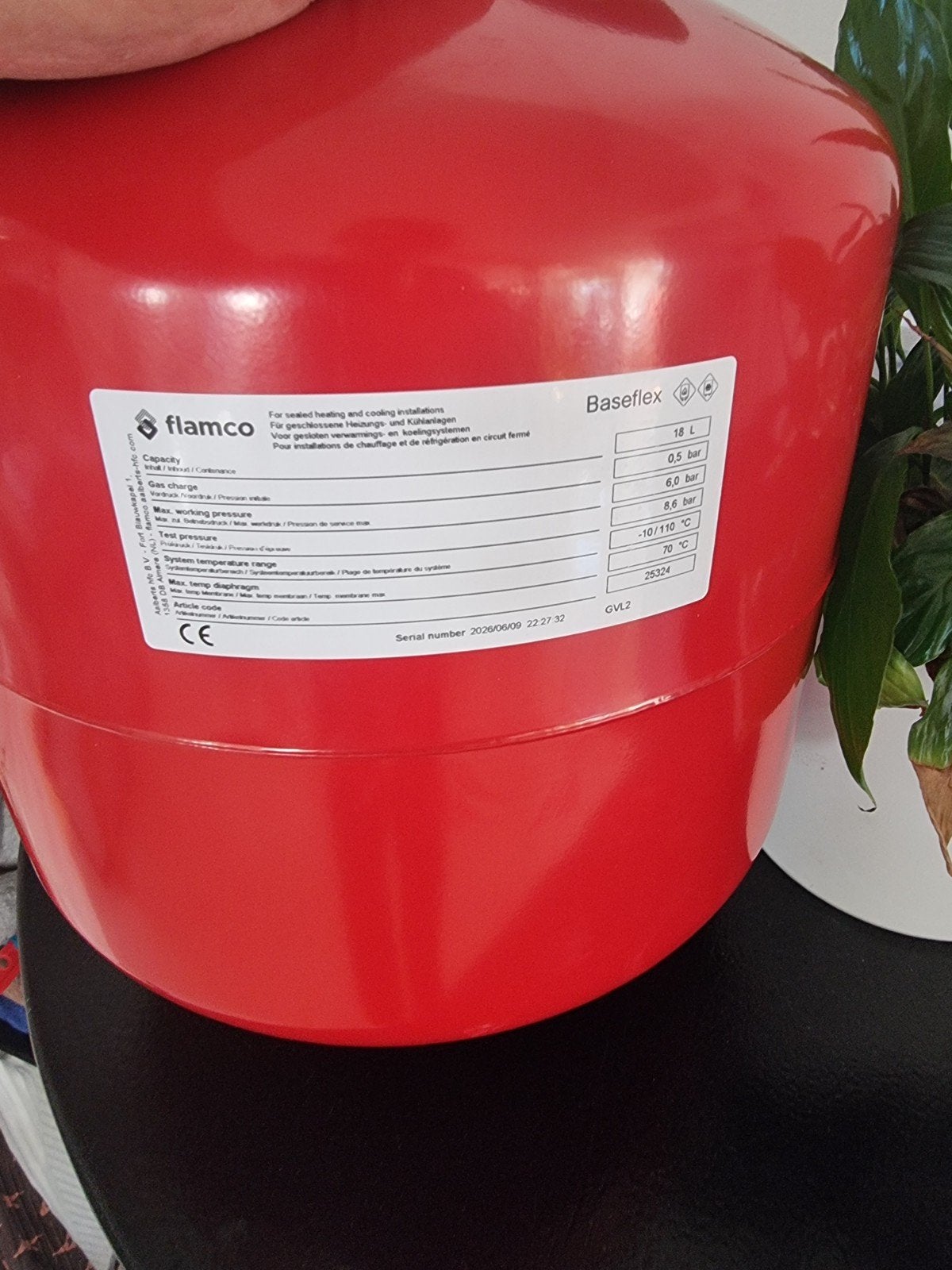 expansievat flamco 18l 0,5 bar nieuw, Nieuw, Ophalen of Verzenden, Minder dan 3 jaar oud, Minder dan 20 liter