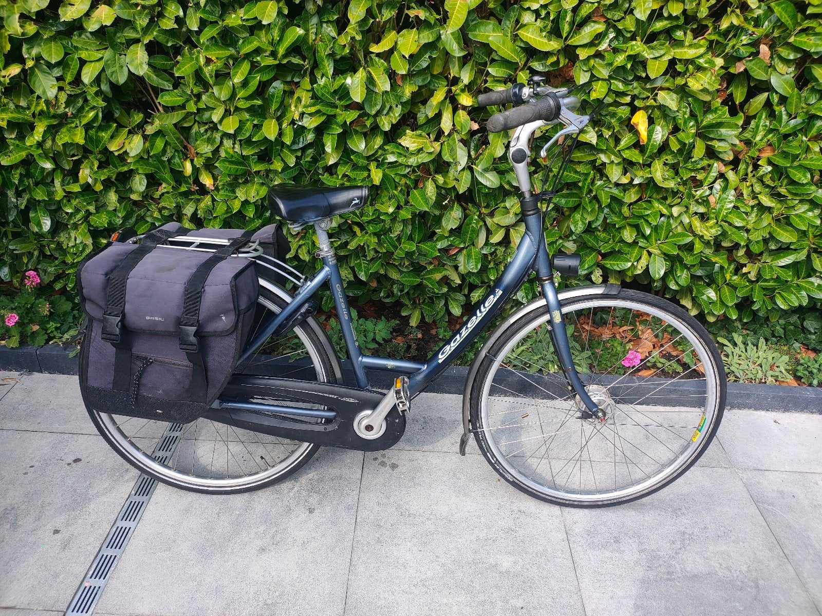 Gazelle damesfiets met 7 versnellingen en fietstassen, Ophalen, Versnellingen, Gazelle, 53 tot 56 cm