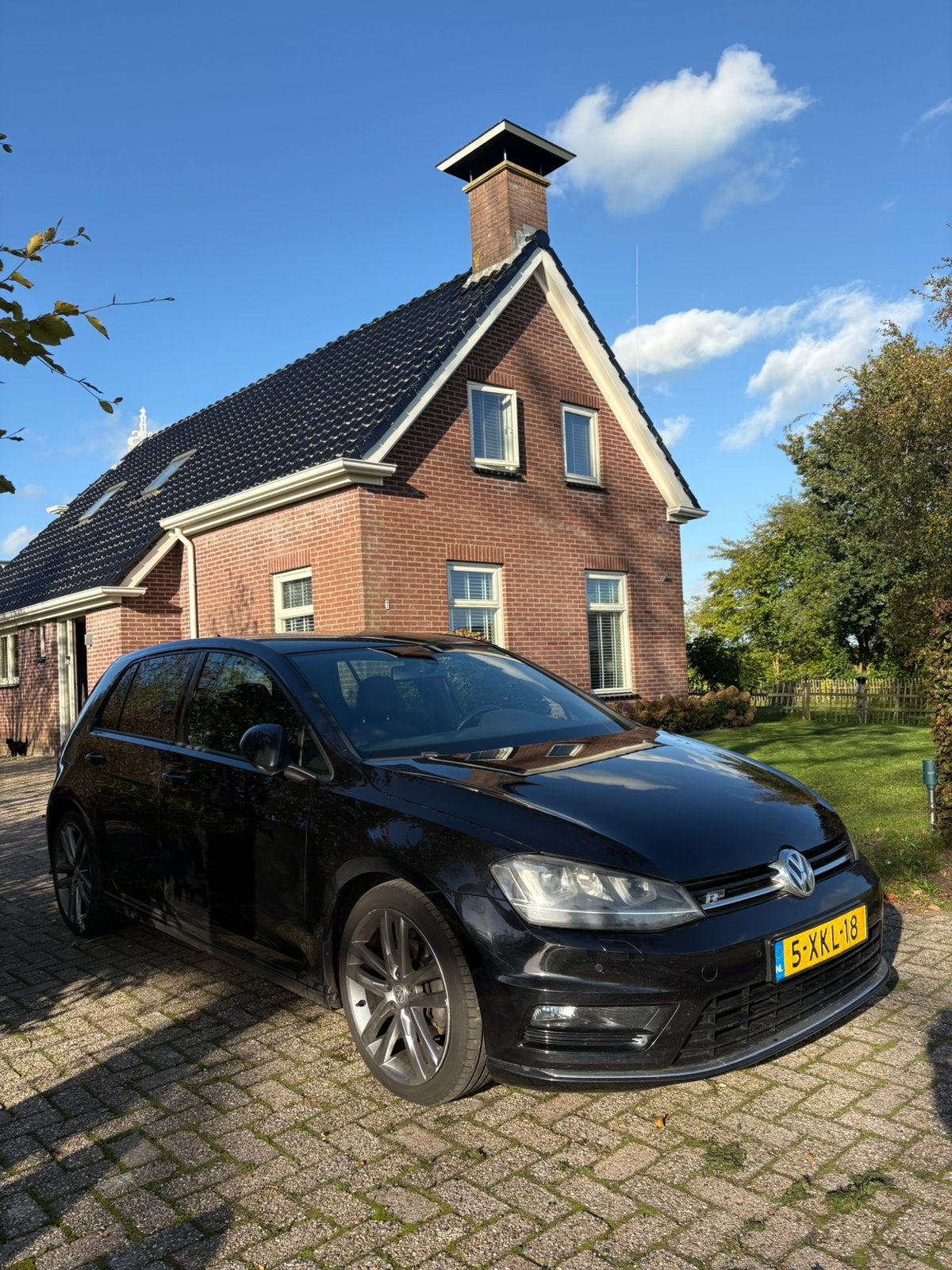 Volkswagen Golf 7 R-Line ORG NL NAP 2014 Led Zwart, Voorwielaandrijving, 4 cilinders, 610 kg, Origineel Nederlands