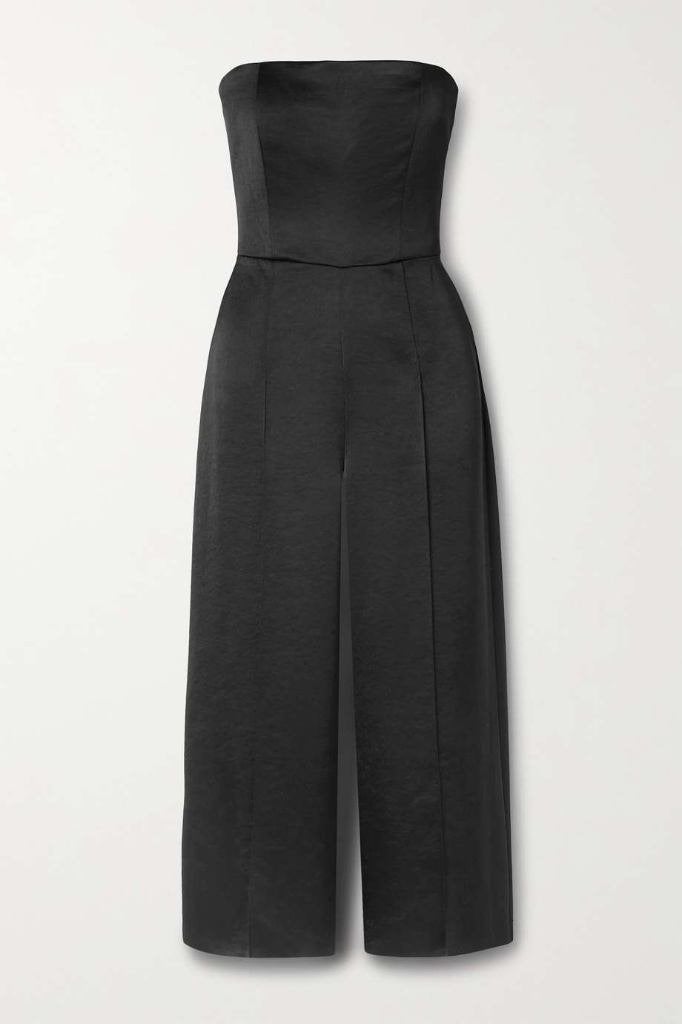 filippa k black strapless jumpsuit | s-m, Ophalen, Zo goed als nieuw, Maat 36 (S), Zwart