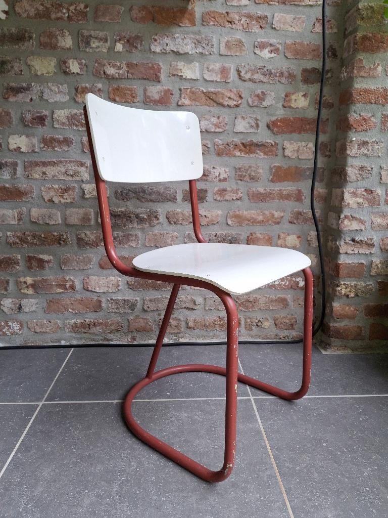 Gispen design retro jaren 30 stoel, Ophalen, Gebruikt, Jaren 30, Wit