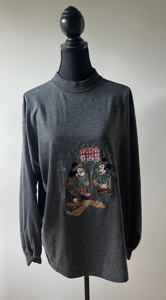 Donaldson katoenen sweater Mickey mouse mt L, Donaldson, Maat 42/44 (L), Ophalen of Verzenden, Grijs