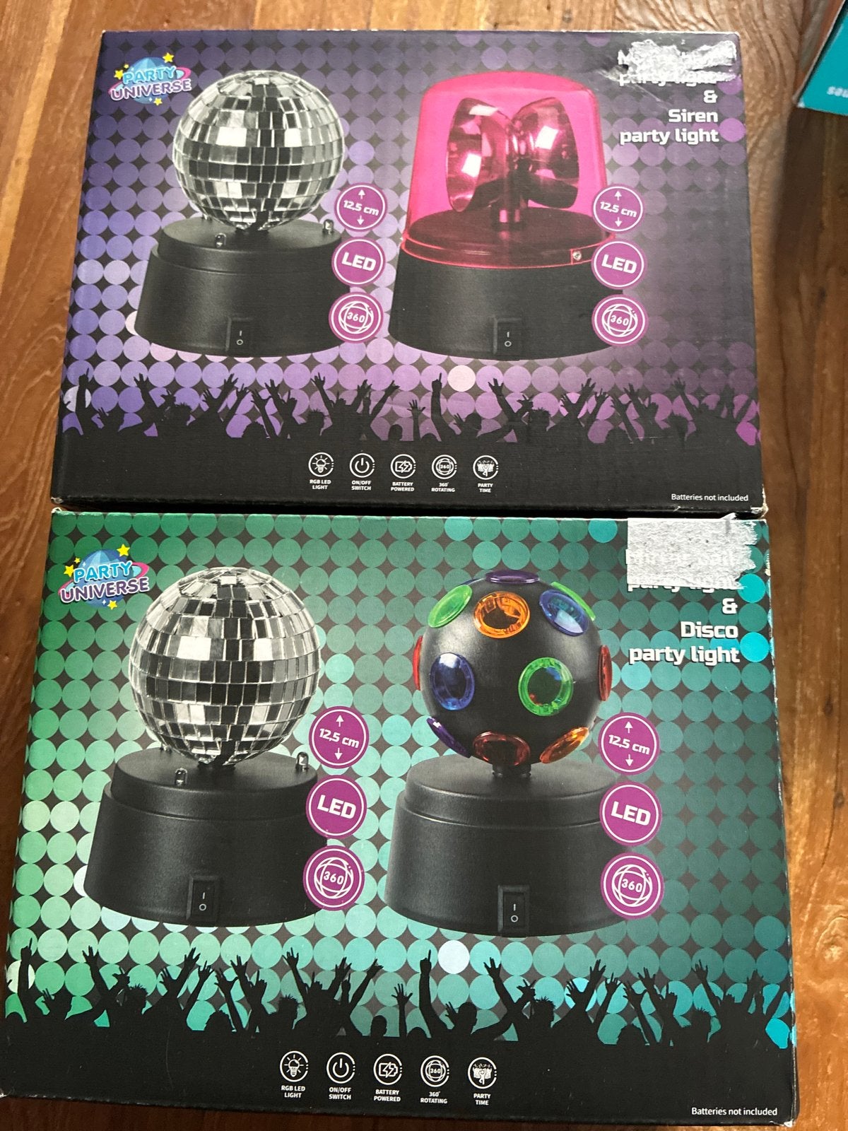 Disco lampen set - party light 2 doosjes, Ophalen of Verzenden, Nieuw, Feestartikel, Verjaardag