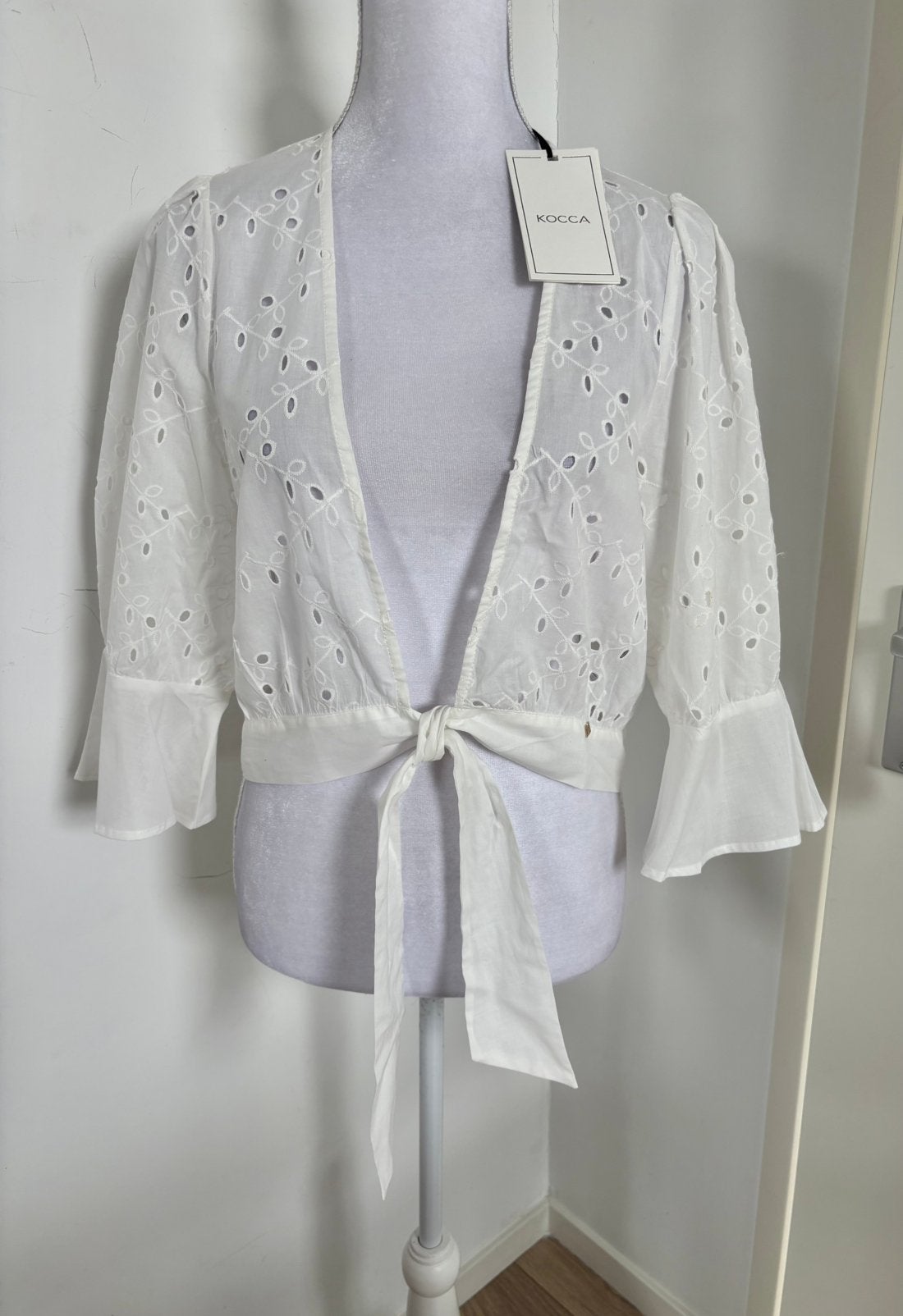 Nieuw mét kaartje - Kocca blouse/bolero - maat XL, Ophalen of Verzenden, Nieuw, Maat 42/44 (L), Wit