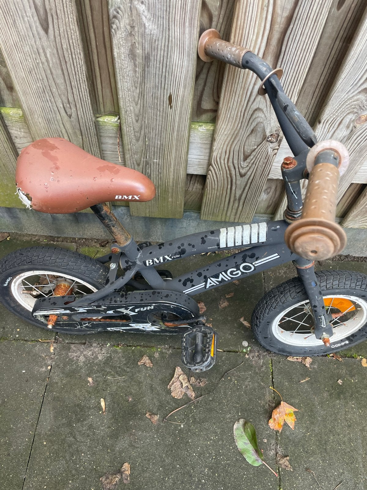 AMIGO BMX Fun kinderfiets - Gebruikt, Fietsen en Brommers, Ophalen, Gebruikt, Staal, Velgrem