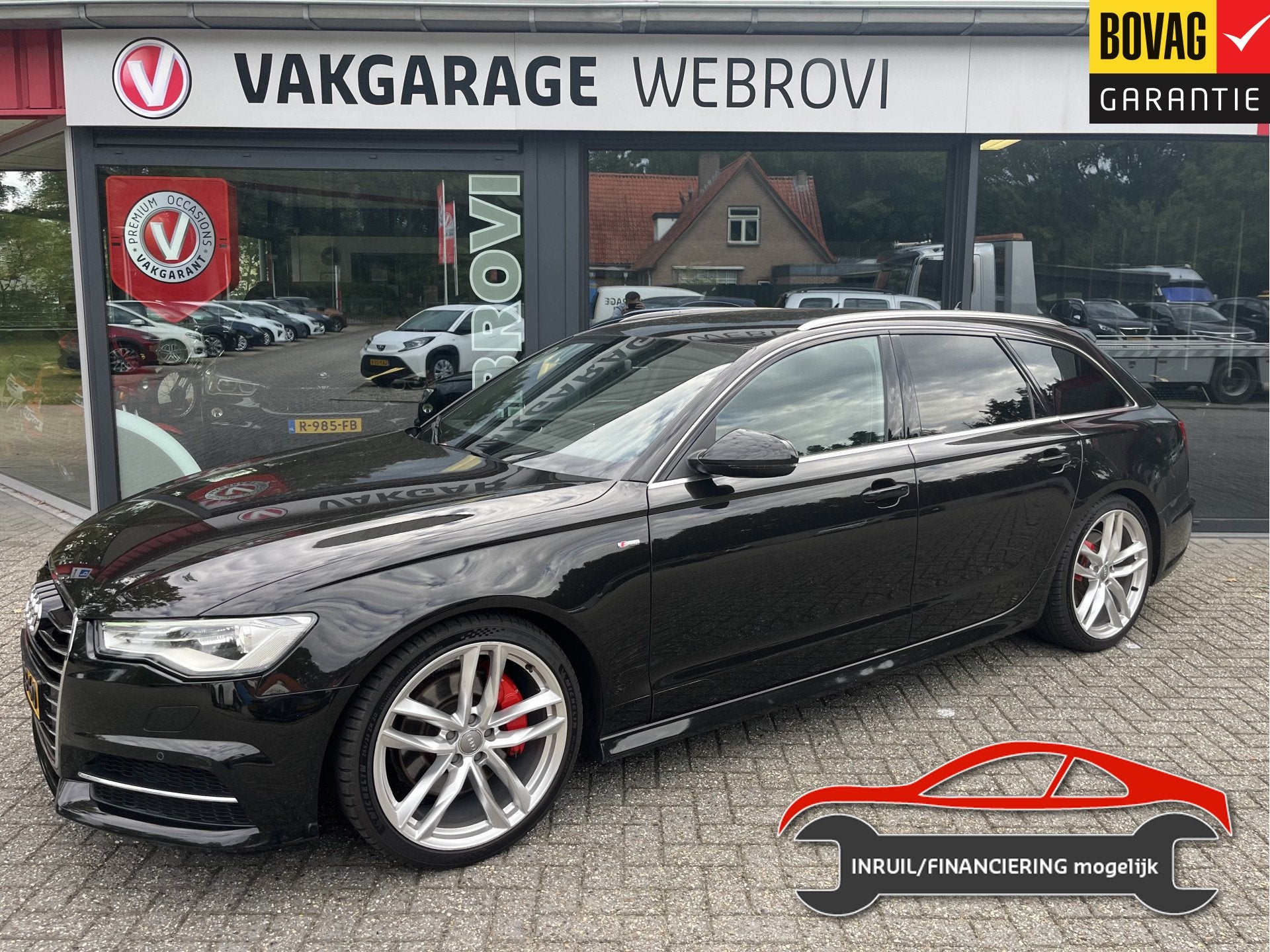 Audi A6 Avant 2.0 TFSI Sport Edition Havannaschwarz Metallic, Auto's, Gebruikt, Euro 6, 4 cilinders, Leder en Stof