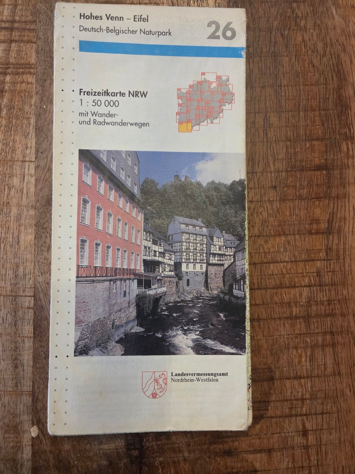 Hohes Venn - Eifel wandelkaart 1:50 000, Gelezen, Ophalen of Verzenden, Landkaart, Duitsland