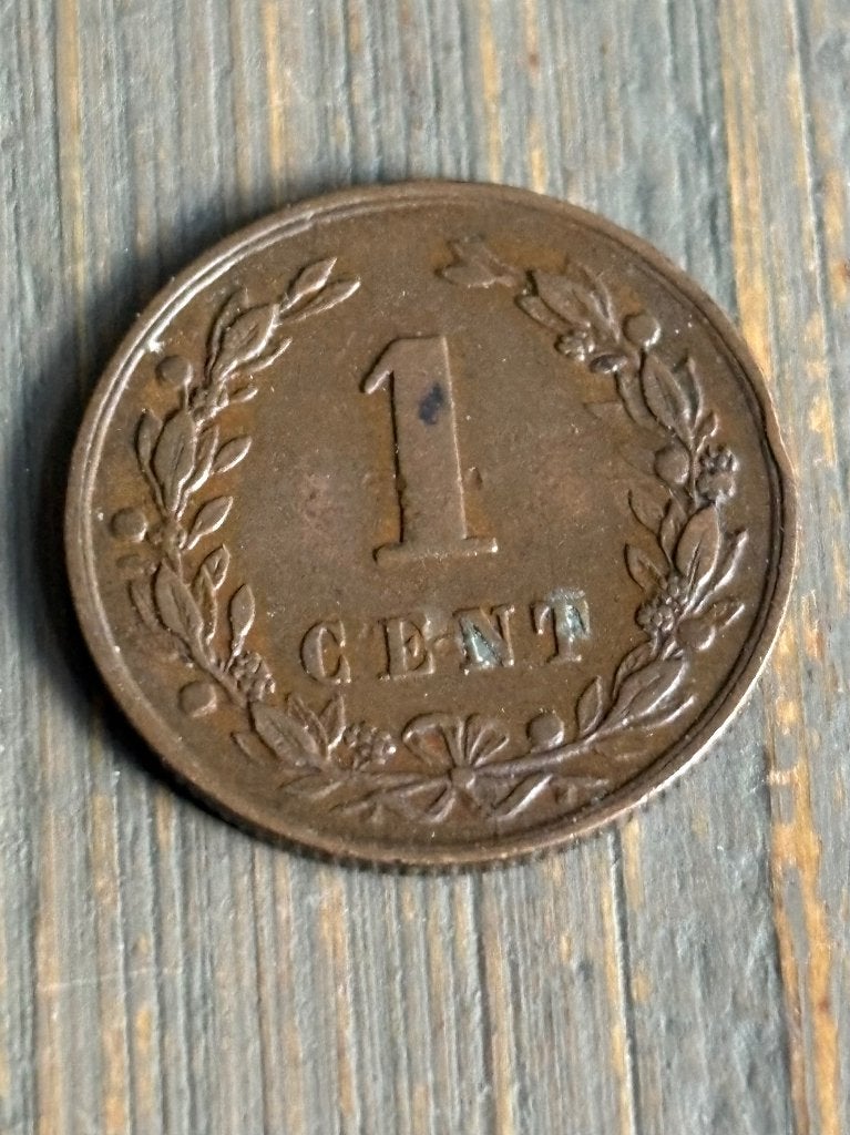 1 Cent 1878, Postzegels en Munten, Ophalen of Verzenden, Koning Willem III, 1 cent, Losse munt
