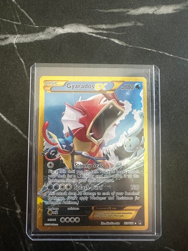 [Shiny] Gyarados EX [Full Art] #123/122, Ophalen of Verzenden, Zo goed als nieuw, Losse kaart, Foil