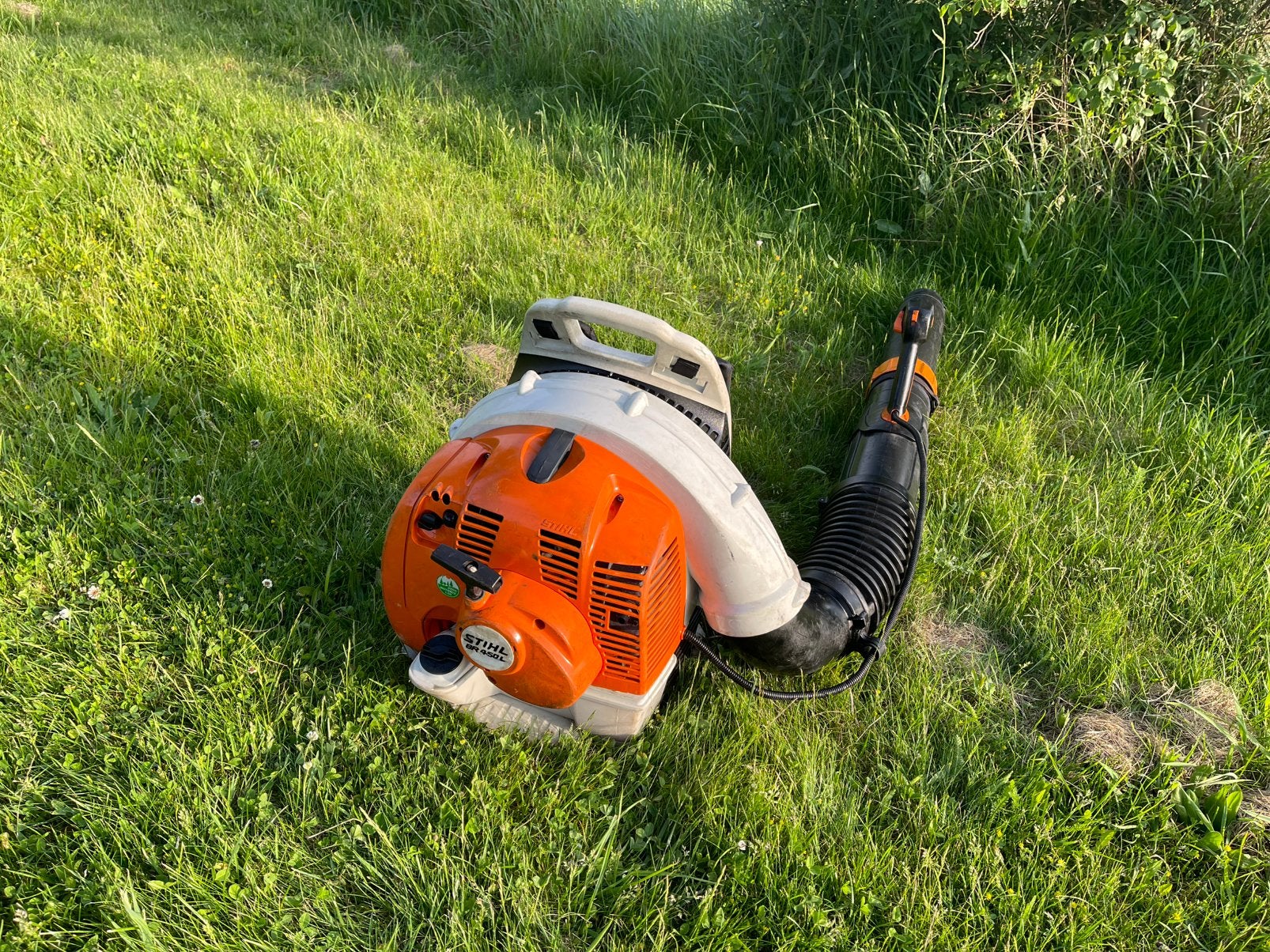 Stihl BR 450 C bladblazer, Ophalen, Gebruikt, Benzine, Ruggedragen