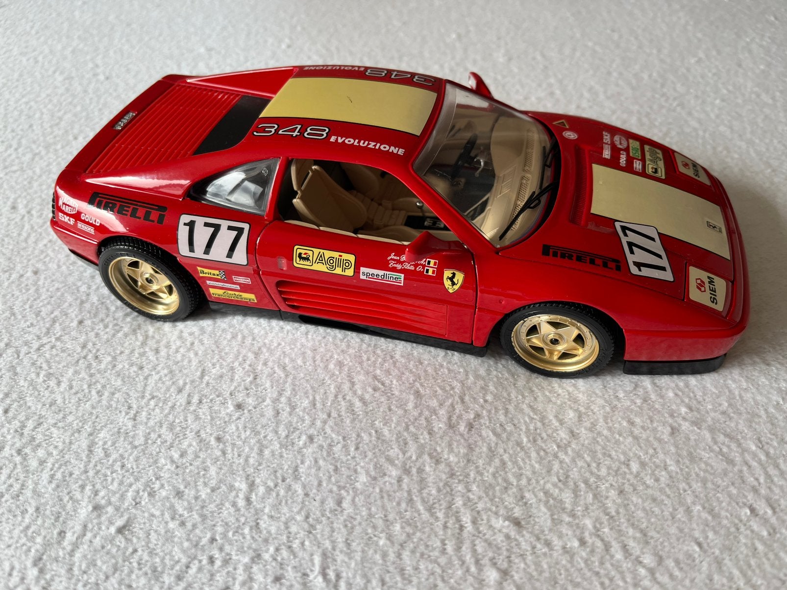 Ferrari 348 tb Evaluzion ( Bburago), Ophalen of Verzenden, Zo goed als nieuw, Bburago