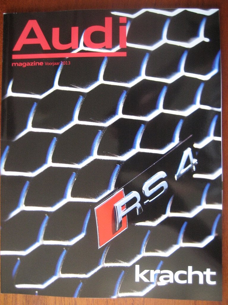 Audi Magazine (voorjaar 2013) RS4, S6, A7 3.0 Tdi, e.a., Ophalen of Verzenden, Nieuw, Audi