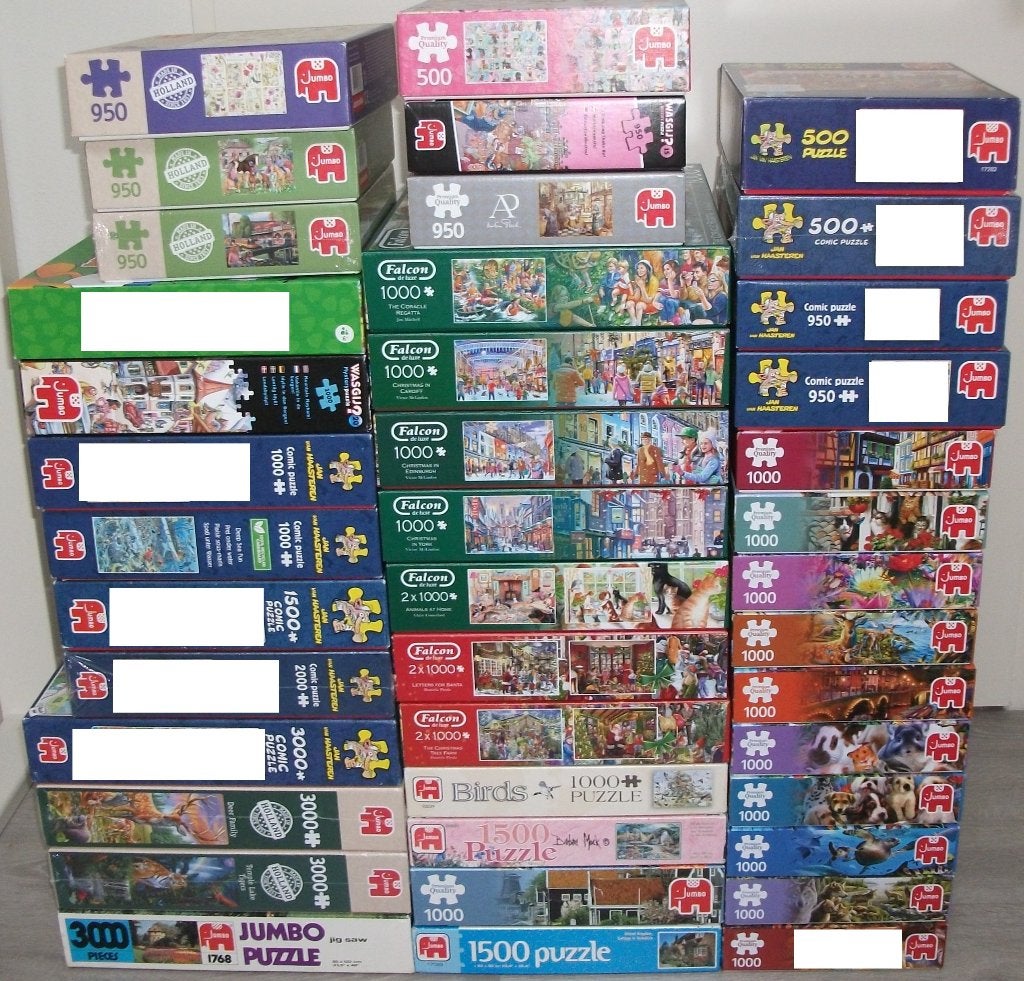 Diverse *** PUZZELS JUMBO ***, Hobby en Vrije tijd, Denksport en Puzzels, Ophalen of Verzenden, 500 t/m 1500 stukjes, Zo goed als nieuw