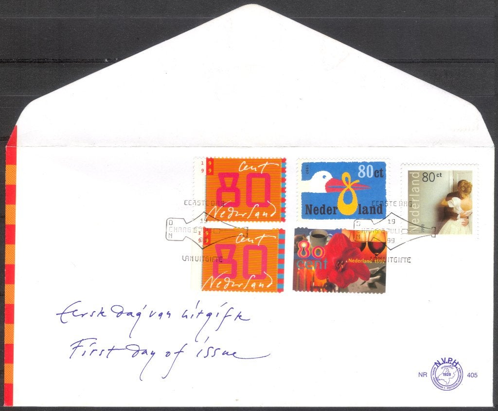 E405 - geboorte / huwelijk / feest / 80 cent, Verzenden, Onbeschreven, Nederland