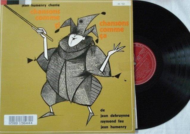 Jean Humenry - Chansons comme ci, chansons comme ca, Ophalen of Verzenden, Gebruikt, 12 inch, LP