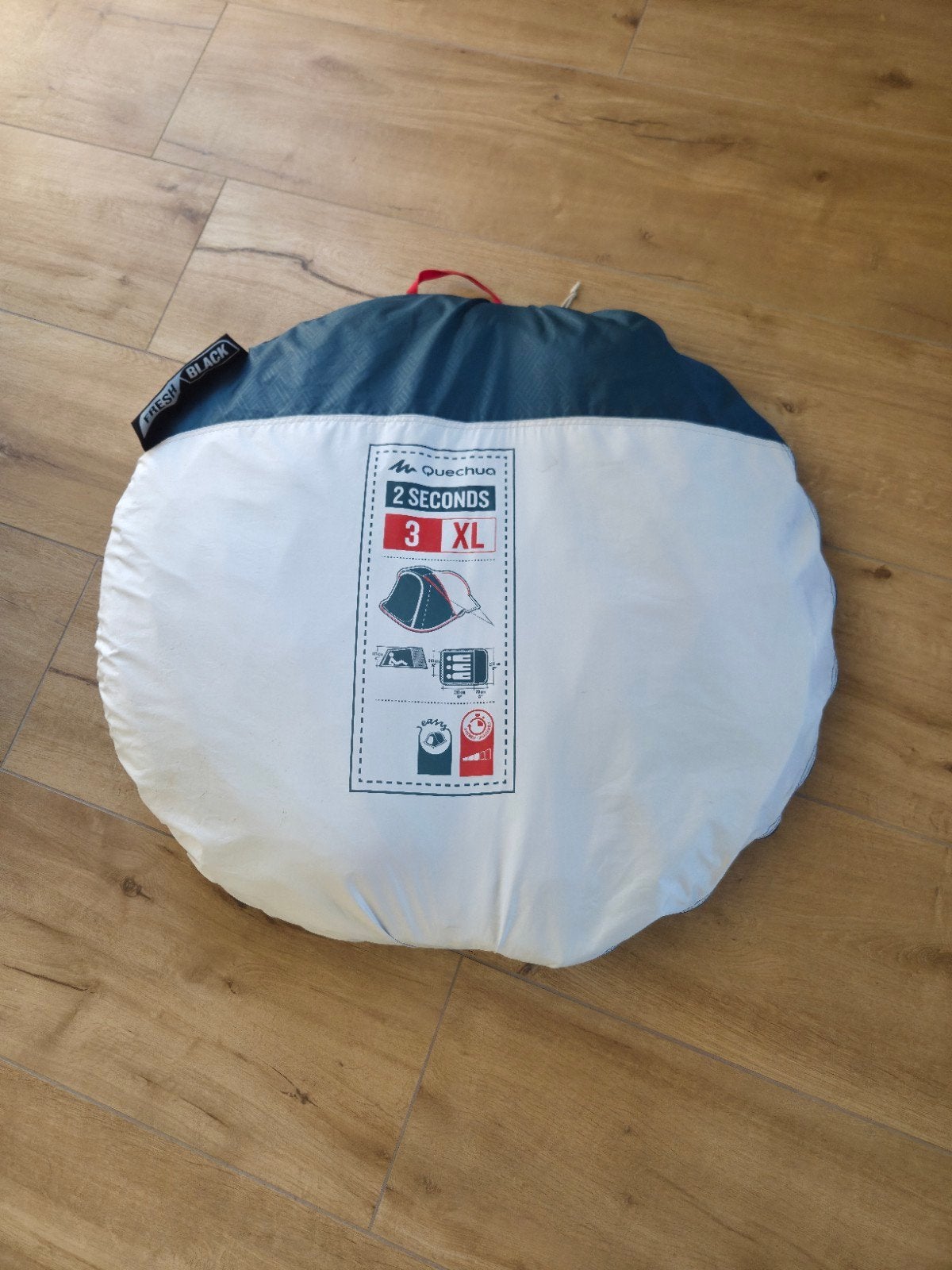 Quechua 2 Seconds 3 XL Fresh & Black Tent, Ophalen of Verzenden, Zo goed als nieuw