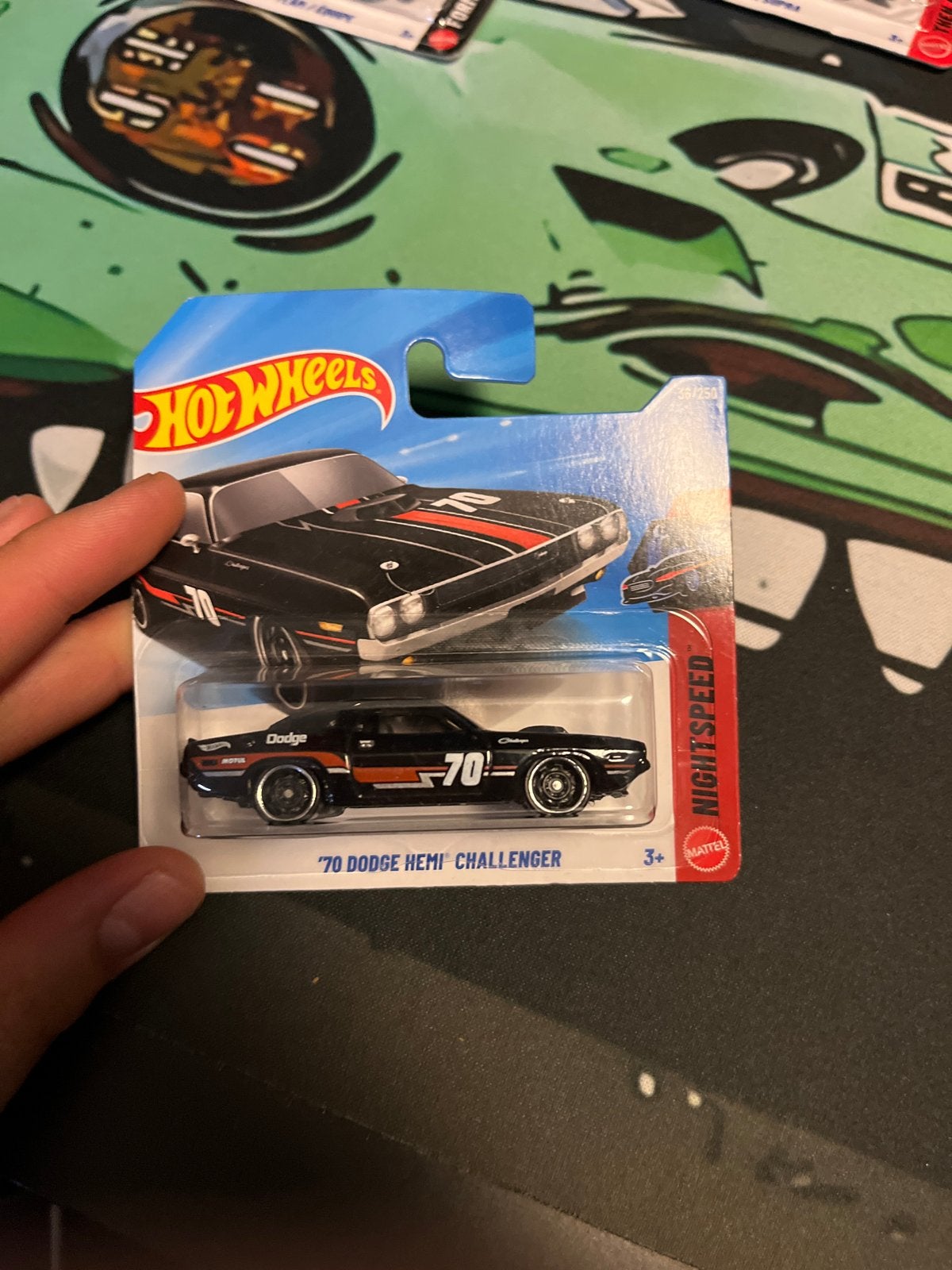 Hot Wheels '70 Dodge Hemi Challenger Nightspeed, Ophalen of Verzenden, Nieuw