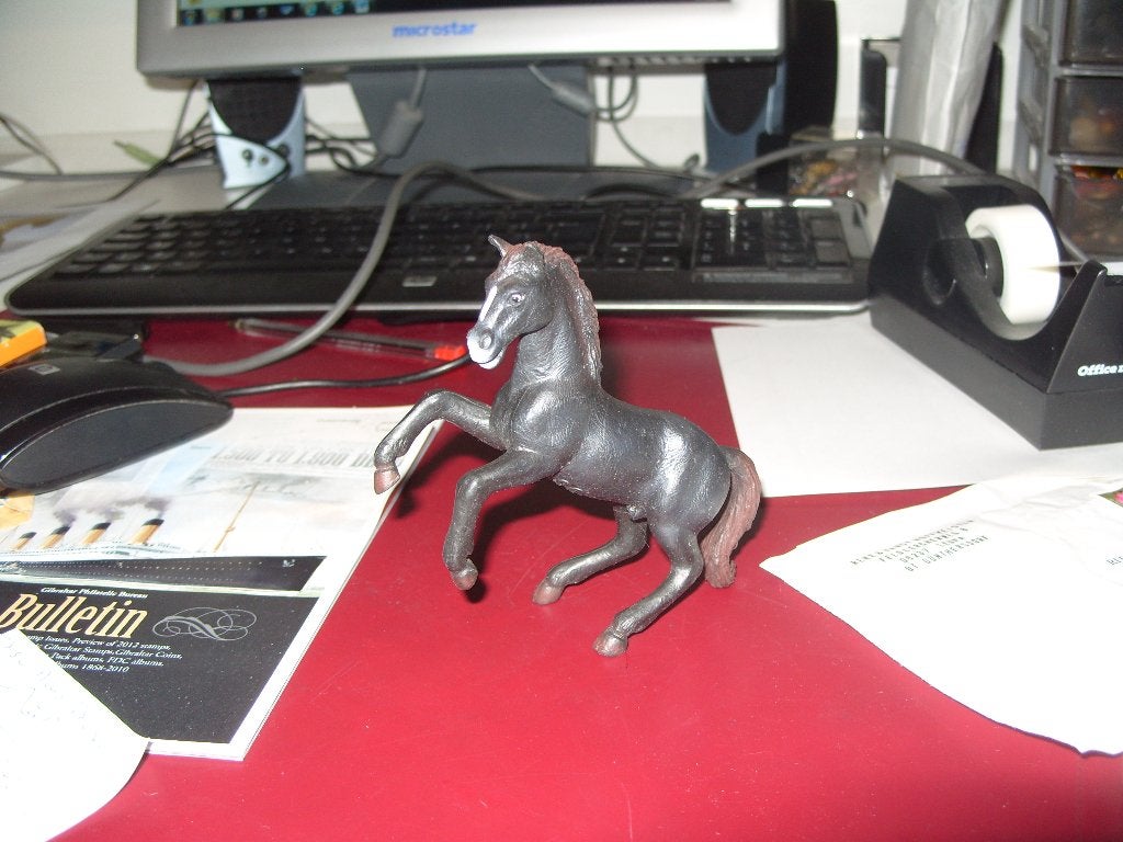 Hannoveraner paard steigerend , dierfiguur Bullyland, Verzamelen, Ophalen of Verzenden, Zo goed als nieuw, Paard, Beeldje of Figuurtje