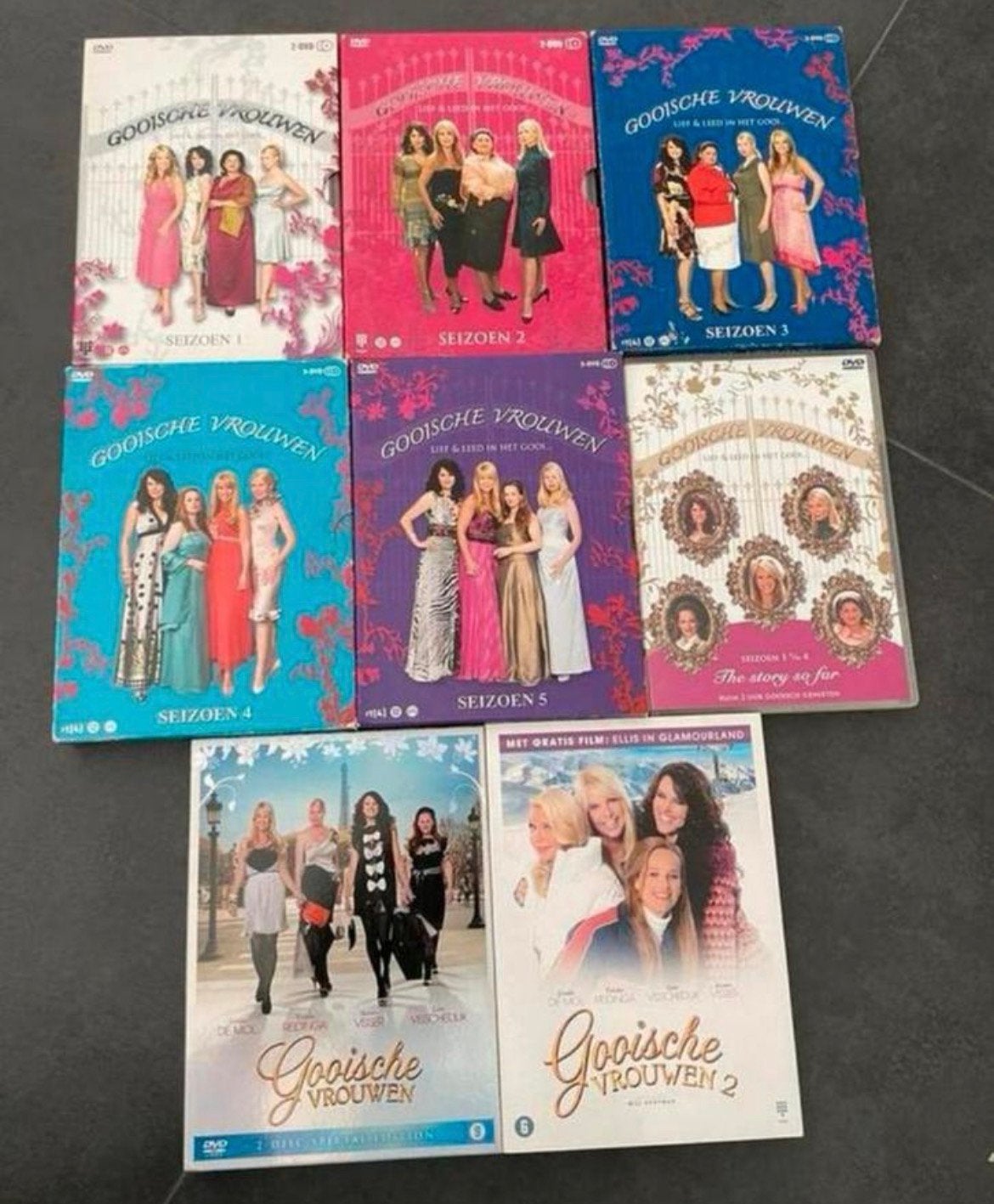 DVD Boxset Gooische Vrouwen, VoetbalVrouwen, Vrouwenvleugel, Vanaf 12 jaar, Ophalen of Verzenden, Gebruikt, Drama