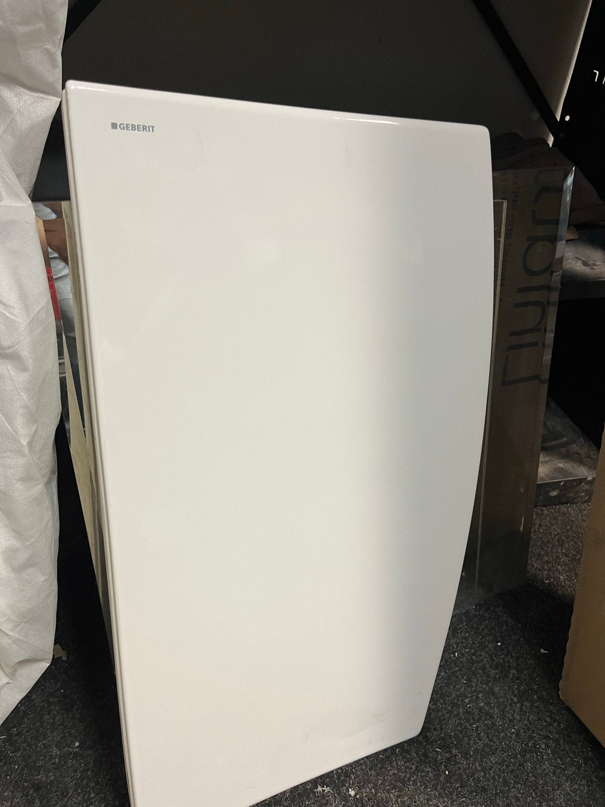 Geberit Schaamschot voor urinoir 40x10x70 cm Wit, Ophalen of Verzenden, Gebruikt, Toilet