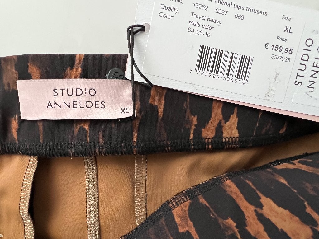 Studio Anneloes Trainer Animal Tape broek Nieuw met kaartje, Studio Anneloes, Bruin, Verzenden, Maat 46/48 (XL) of groter
