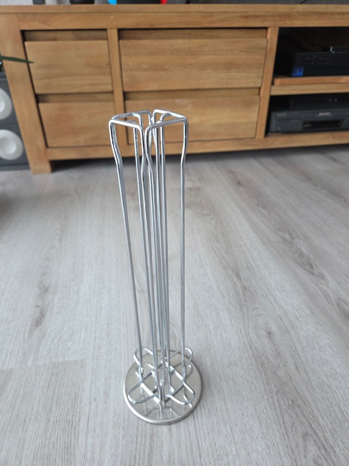 Nespresso capsulehouder - Zilverkleurig metaal, Overige typen, Zilver, Ophalen of Verzenden, Zo goed als nieuw