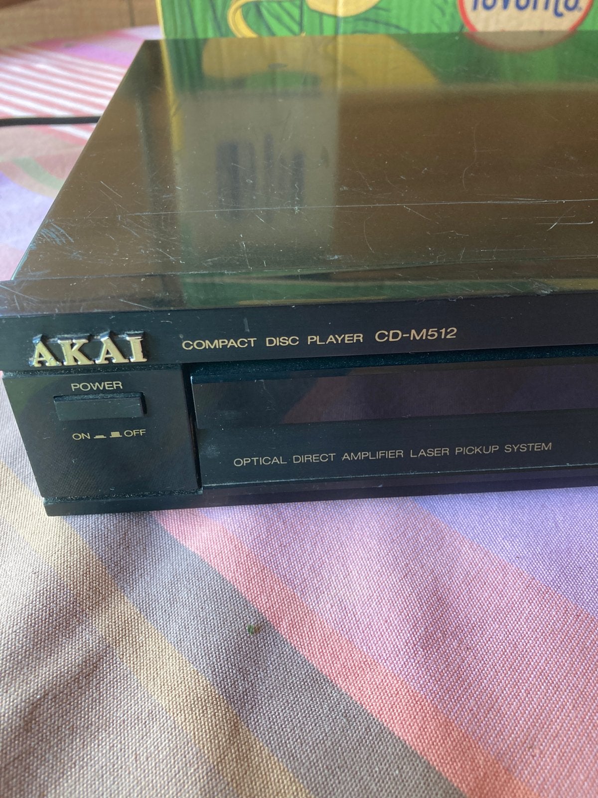 Akai CD-M512 Compact Disc Player - Vintage CD-speler, Ophalen of Verzenden, Gebruikt, Overige merken