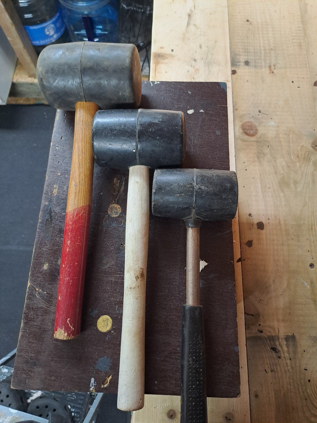 Diverse Partij Hamers - Rubber, Hout en Metaal, Doe-het-zelf en Verbouw, Gereedschap | Handgereedschap, Ophalen of Verzenden, Gebruikt