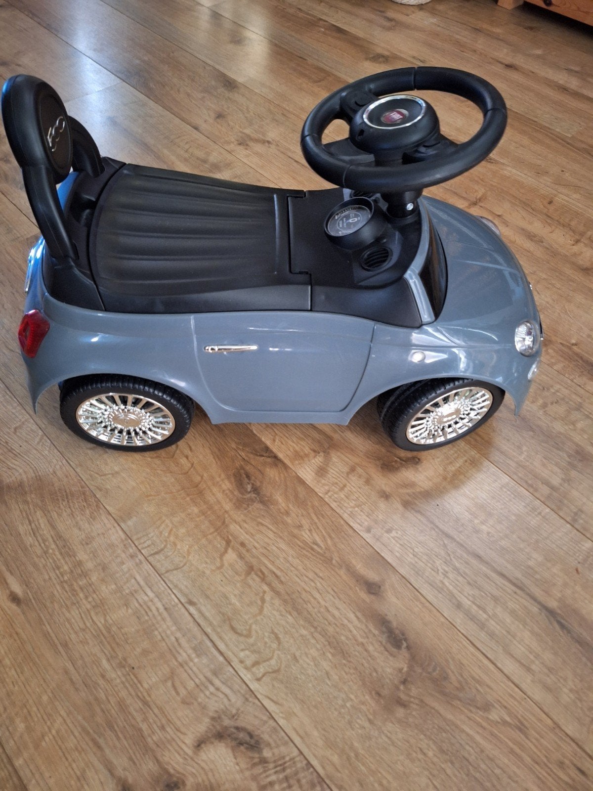 Loopauto Fiat 500 grijs, Ophalen of Verzenden, Zo goed als nieuw, Loopvoertuig