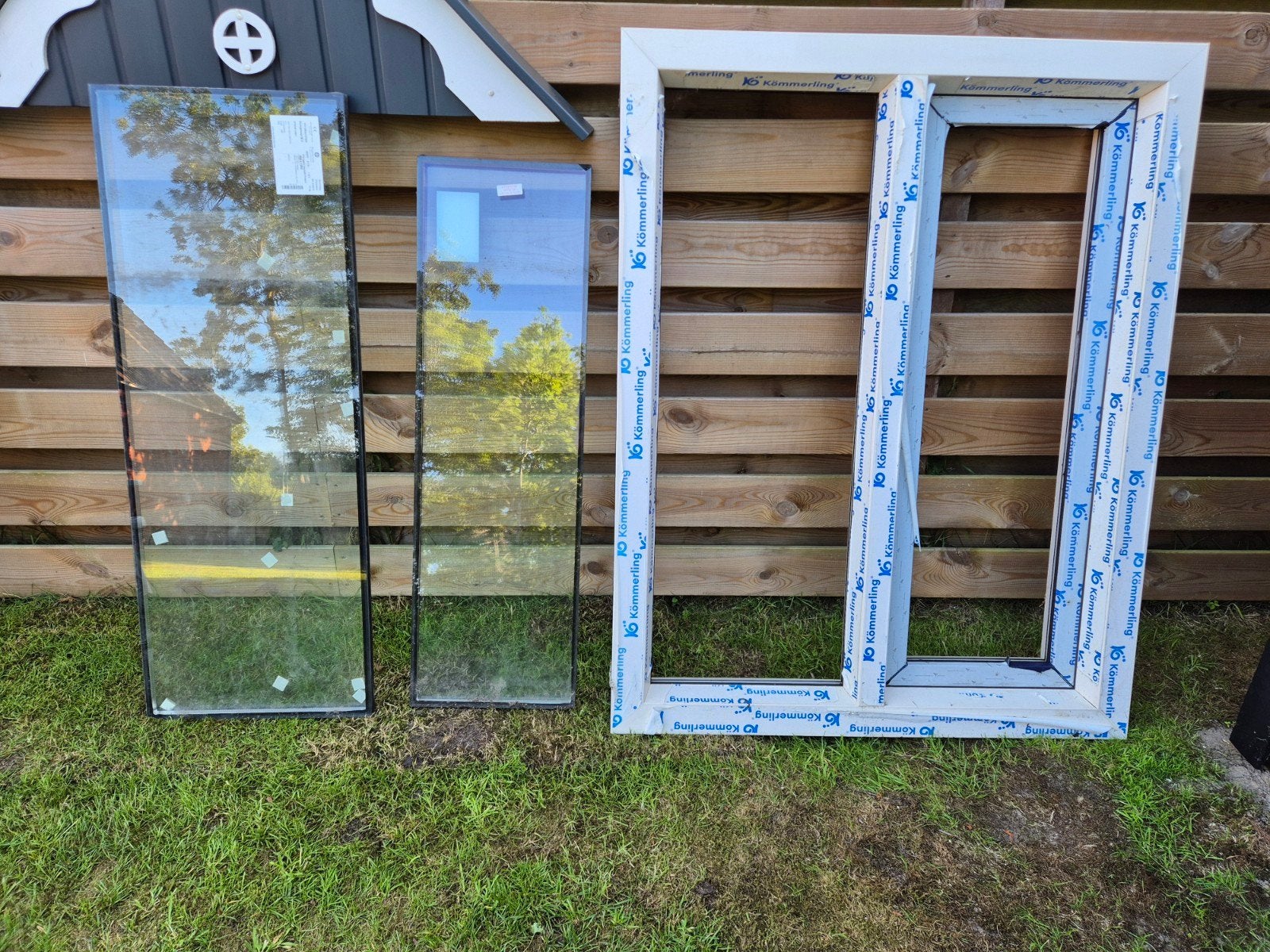 Nieuw Kömmerling kunststof kozijn met dubbelglas, Ophalen, Gevelraam of Ruit, 80 tot 120 cm, 120 tot 160 cm