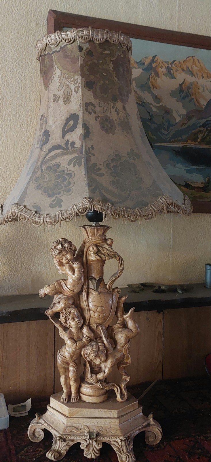 Antieke tafellamp, Antiek en Kunst, Ophalen
