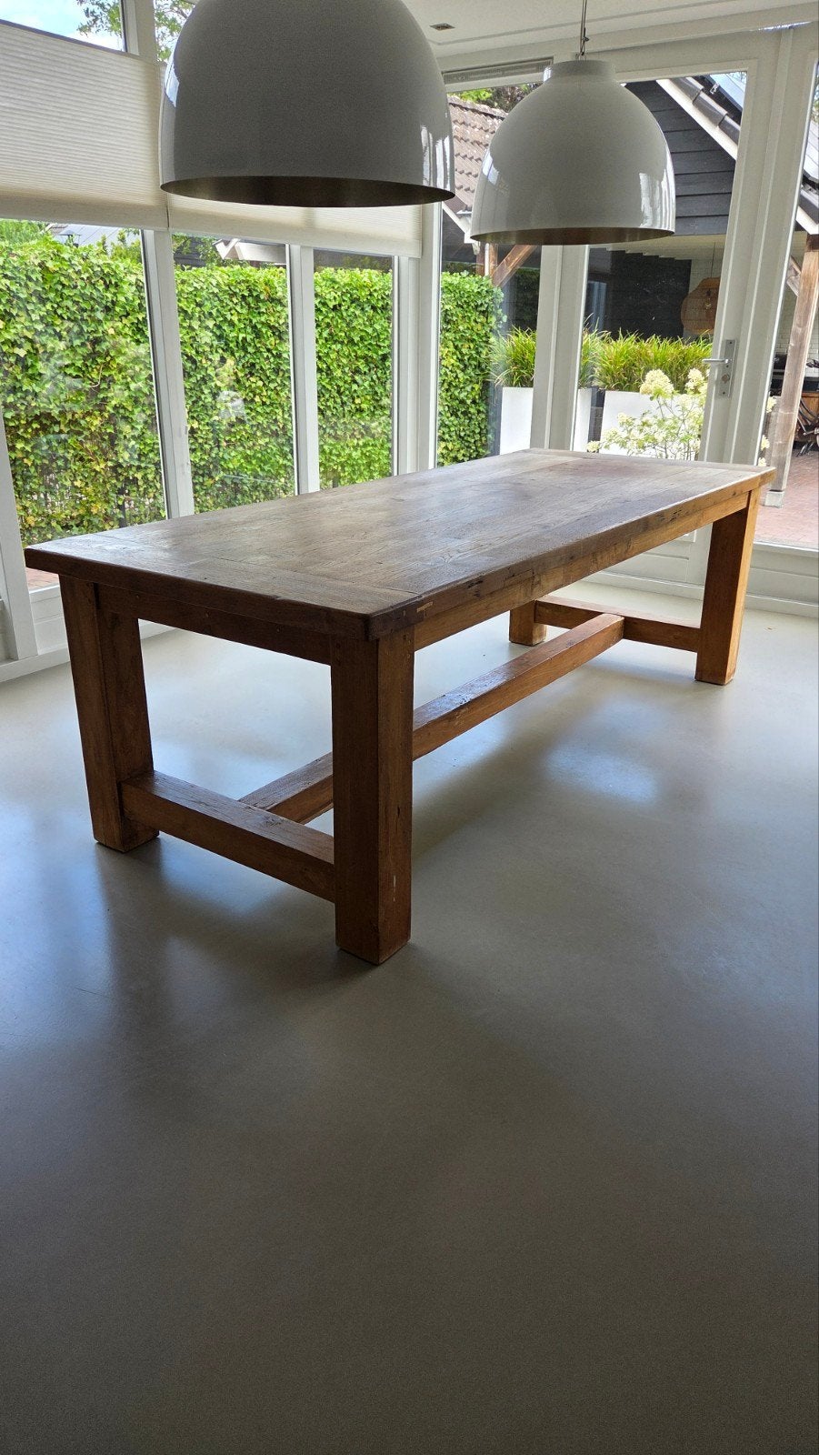 Teak houten tafel, Huis en Inrichting, Ophalen, Gebruikt, 100 tot 150 cm, Teakhout