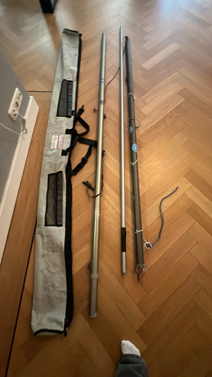 Mast spriet en giek + hoes mk4, Watersport en Boten, Ophalen, Gebruikt, Tuigage en Masten, Zeilboot