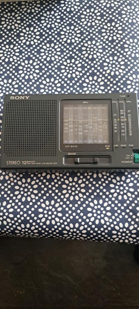 Sony ICF-SW10 Stereo 12-bands Wereldontvanger, Ophalen of Verzenden, Gebruikt, Wereldontvanger