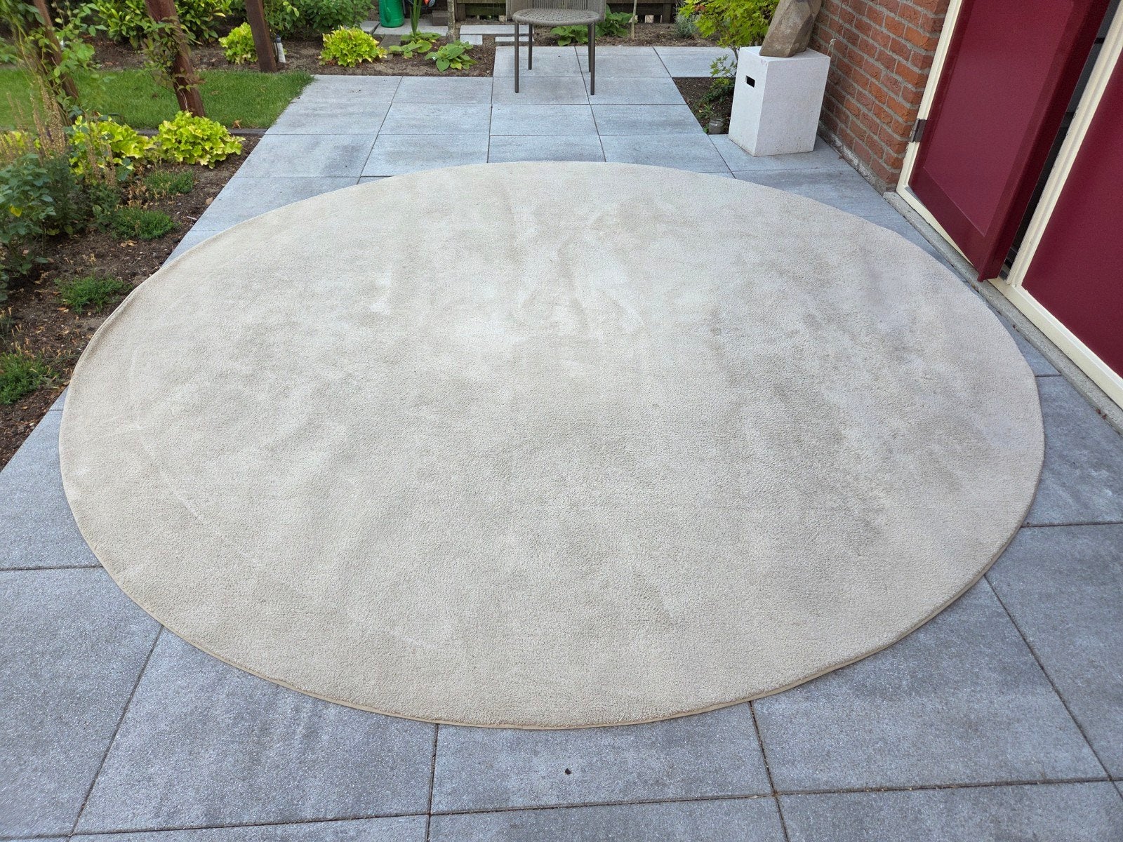 Grote gave Jab anstoetz vloerkleed, carpet laagpolig in Ede, Ophalen, Beige, Rond, 200 cm of meer
