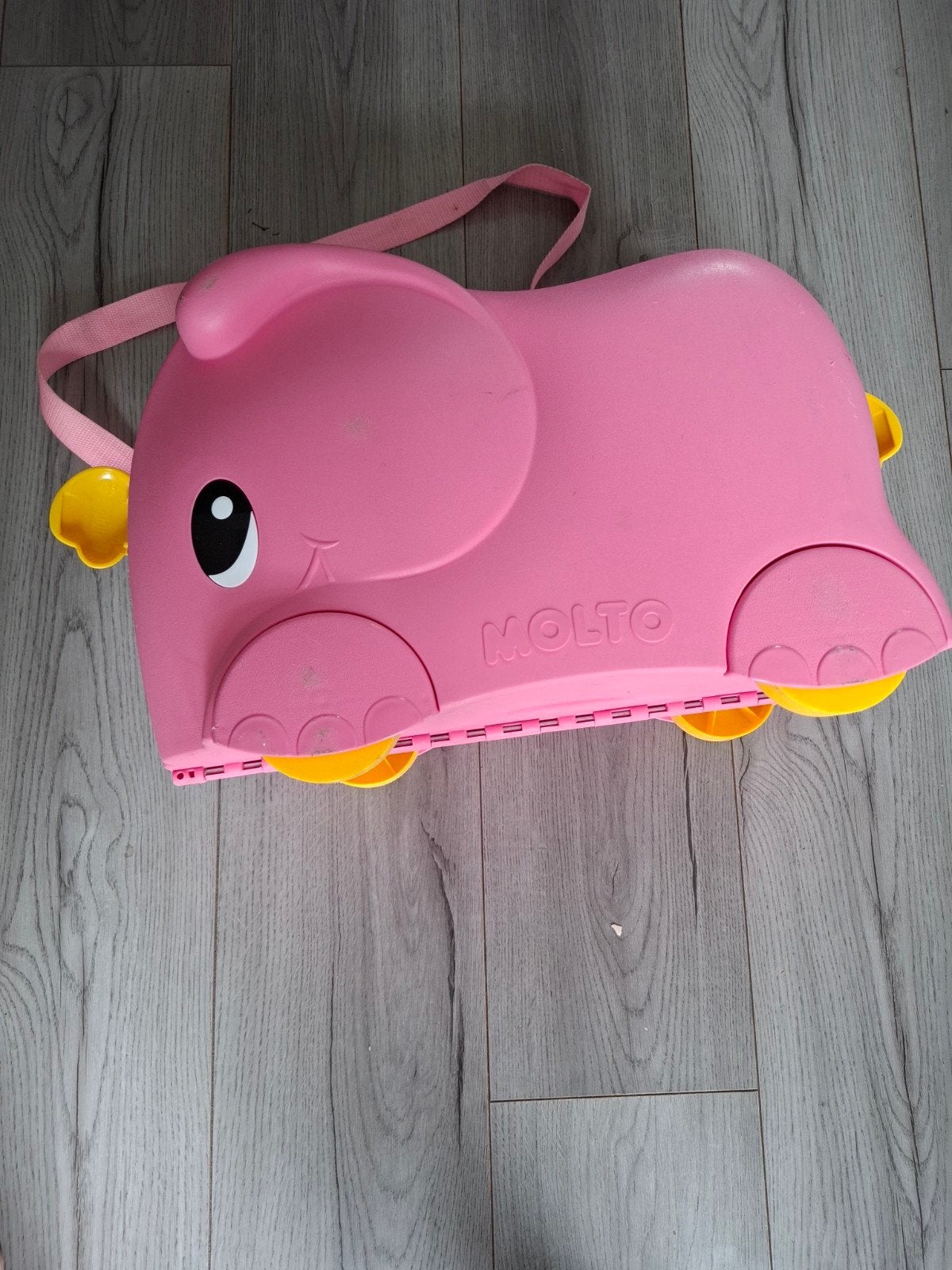 Roze Molto olifant koffer op wielen voor kinderen, Ophalen of Verzenden, Zo goed als nieuw