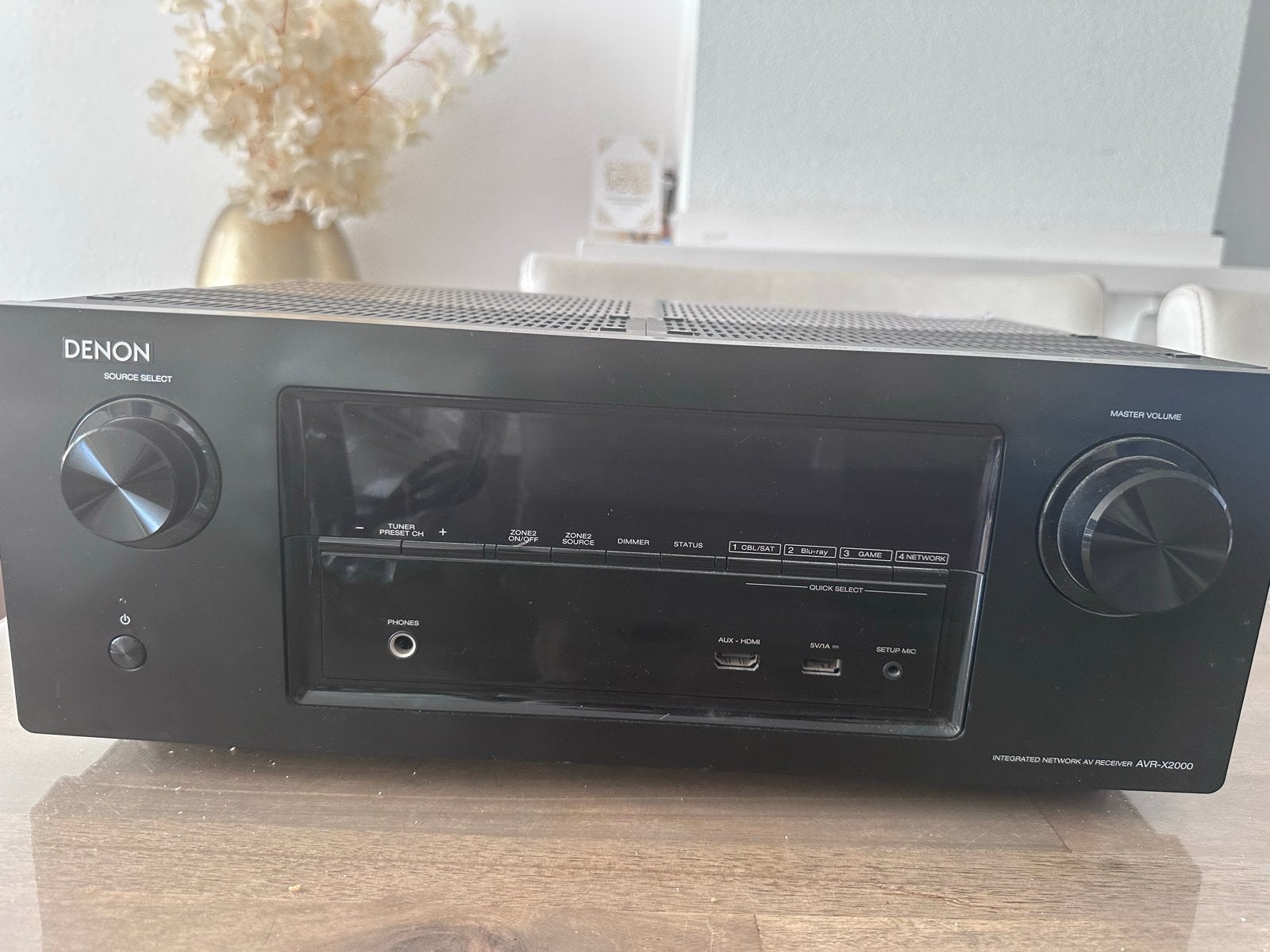 Denon AVR-X2000 AV Receiver - 7.1 Kanaals Home Cinema, Gebruikt, Denon, Ophalen of Verzenden, 120 watt of meer