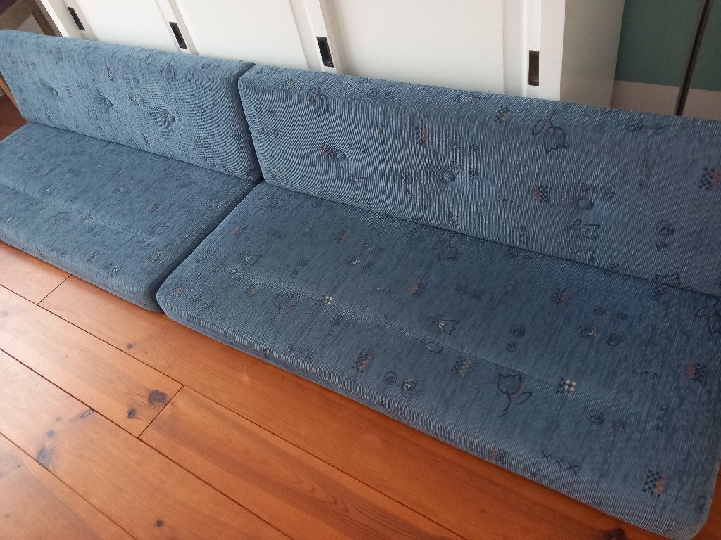 Kussens treinzit Chateau Calista 390, blauw, Ophalen, Zo goed als nieuw