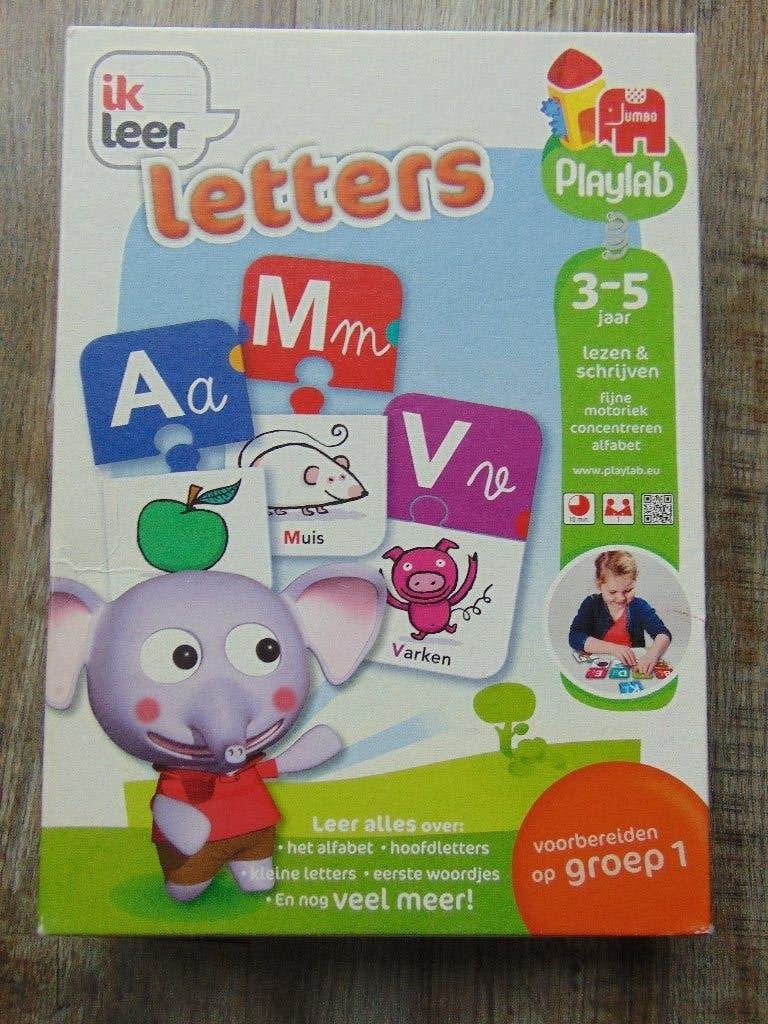 Jumbo Ik Leer Letters Playlab spel - Voorbereiding Groep 1, Ophalen of Verzenden, Zo goed als nieuw, Puzzelen