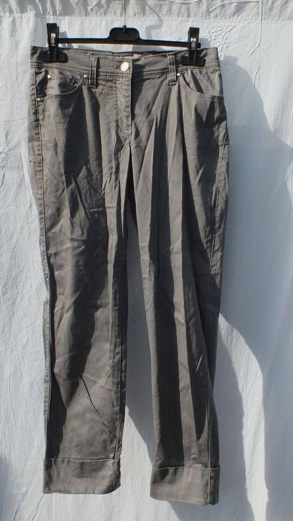 Leuke grijze damesbroek.Mt 36.Merk Ashley Brooke, ., Ophalen of Verzenden, Zo goed als nieuw, .