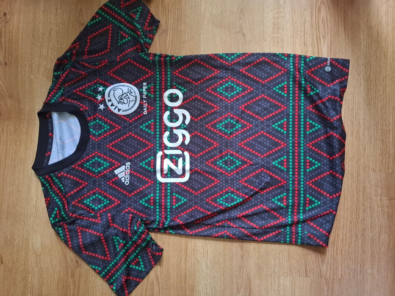 Adidas Ajax x Daily Paper Pre-Match Shirt 2022-2023, Meerkleurig, Ophalen of Verzenden, Zo goed als nieuw, Adidas