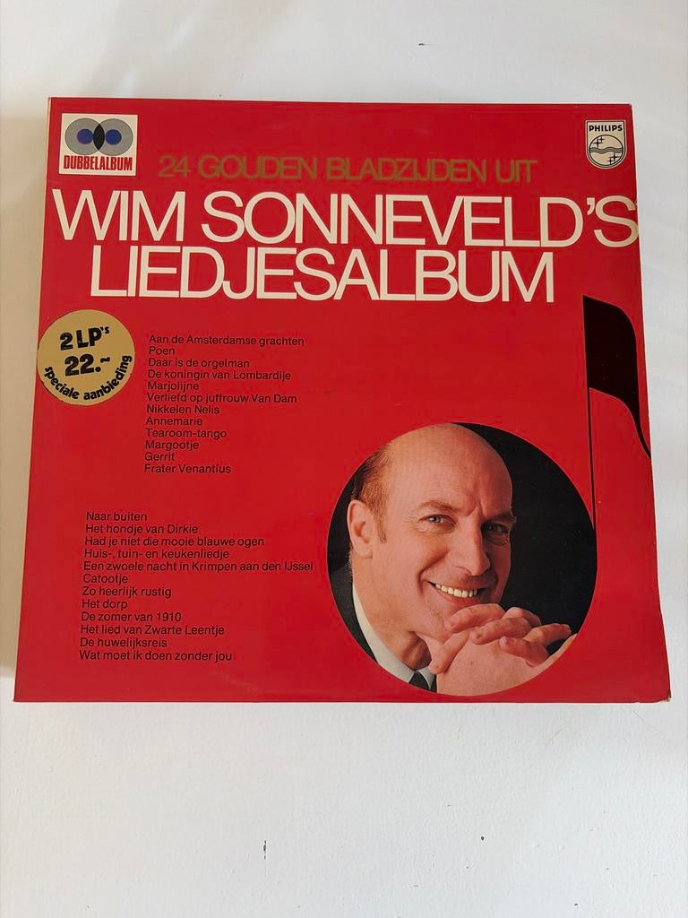 Wim Sonneveld's Liedjesalbum - Dubbel LP, Ophalen of Verzenden, Voor 1960, Gebruikt, 12 inch