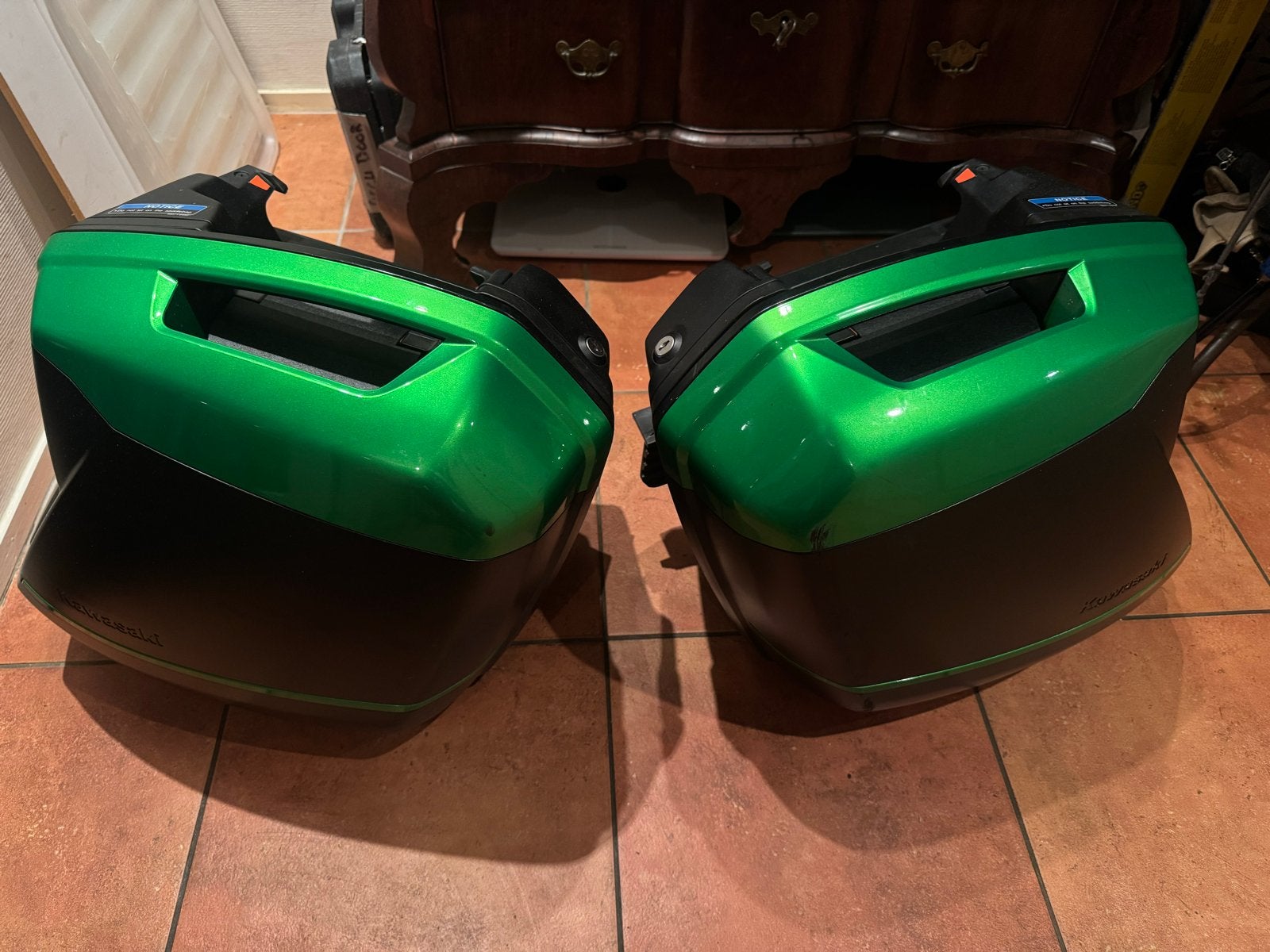 Kawasaki Versys zijkoffers set inclusief sleutels, Ophalen of Verzenden, Gebruikt
