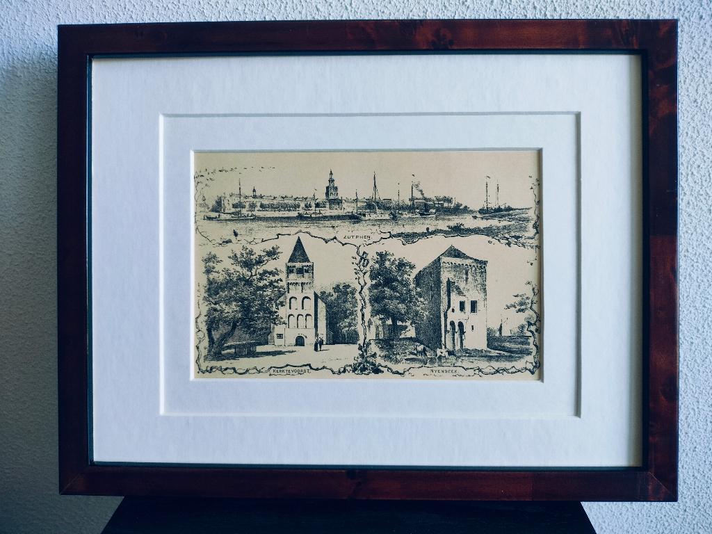 Craandijk Litho Zutphen Voorst Nijenbeek 1880 (78), Ophalen of Verzenden