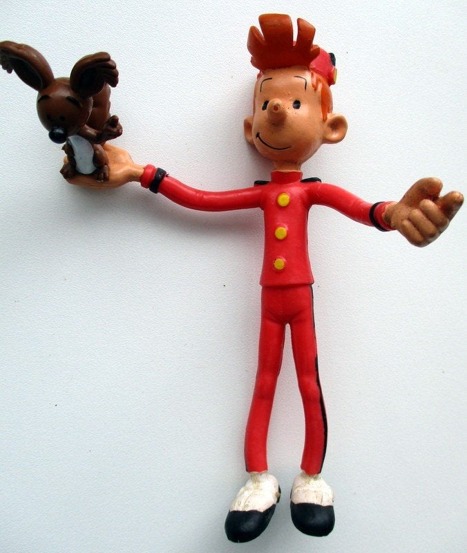 ROBBEDOES met KWABBERNOOT, Verzamelen, Stripfiguren, Verzenden, Guust of Robbedoes, Zo goed als nieuw, Beeldje of Figuurtje