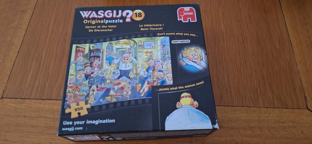 Wasgij : Original puzzel 18 De Dierenarts, Ophalen, 500 t/m 1500 stukjes, Zo goed als nieuw, Legpuzzel
