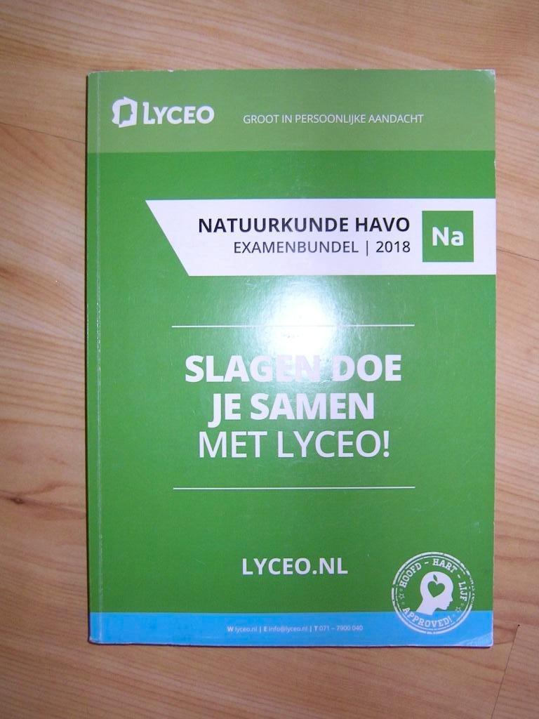 Examenbundel Havo Natuurkunde 2018 Lyceo, Boeken, Ophalen of Verzenden, Zo goed als nieuw, HAVO, Natuurkunde