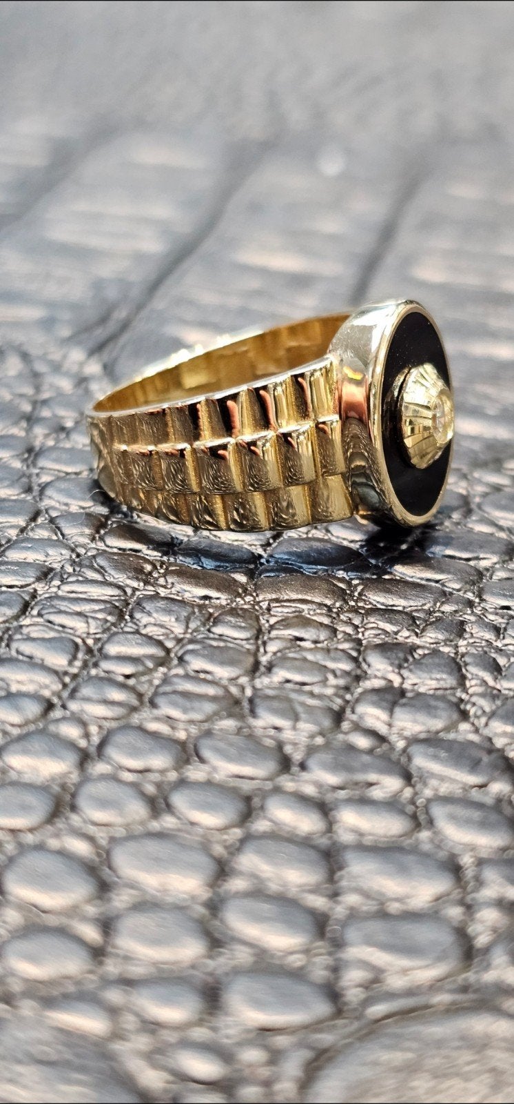 Prachtige 14k gouden ring, Heer, Nieuw, Ophalen of Verzenden, 17 tot 18