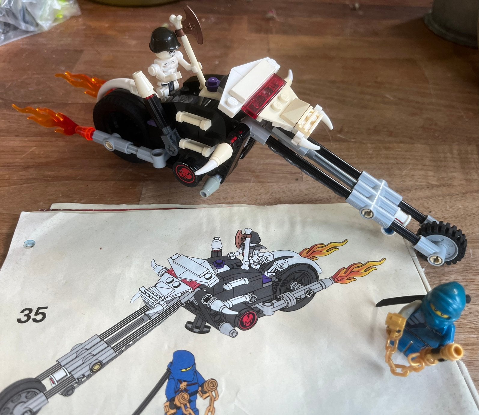 Lego Ninjago 2259 Skull Dödskallemotor, instructie; mist eea, G1, Verzenden, Gebruikt
